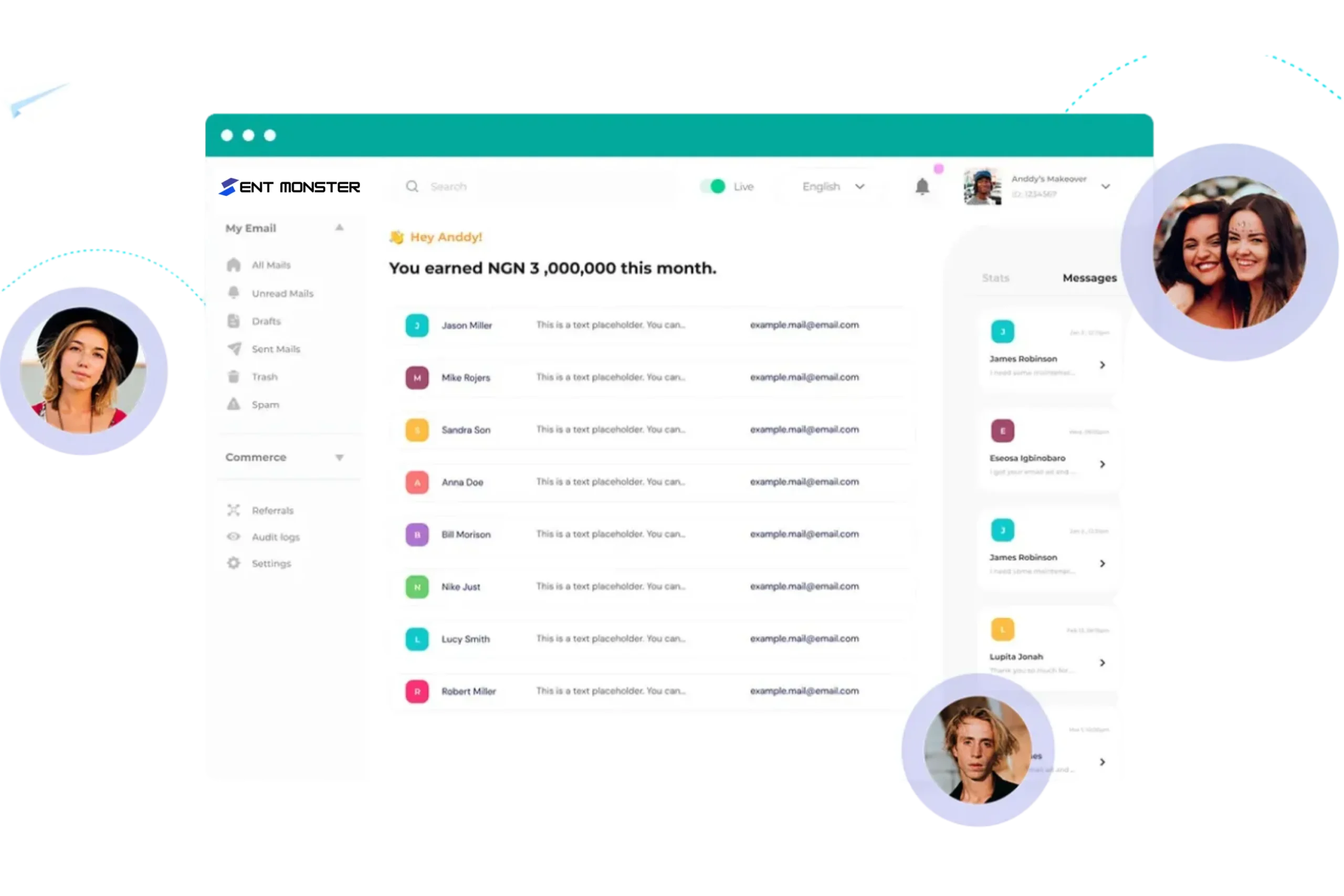 Email marketing with personalization