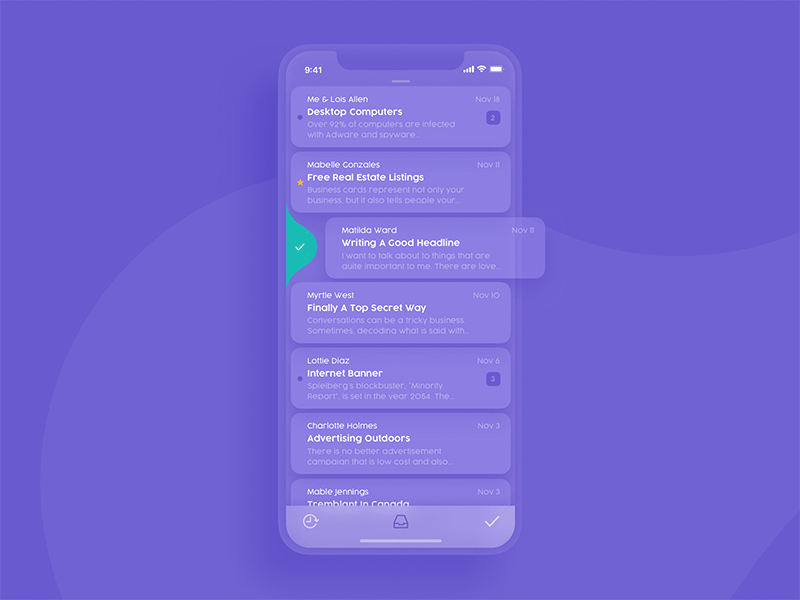 A GIF showing personalized email elements